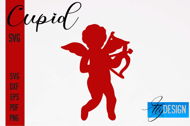 Cupid SVG | Paper Cut SVG | Paper Craft SVG Design SVG Fly Design 
