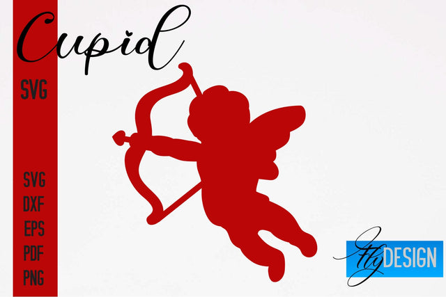 Cupid SVG | Paper Cut SVG | Paper Craft SVG Design SVG Fly Design 