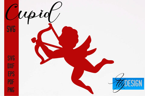 Cupid SVG | Paper Cut SVG | Paper Craft SVG Design SVG Fly Design 
