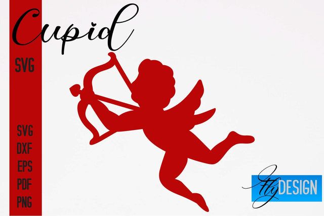 Cupid SVG | Paper Cut SVG | Paper Craft SVG Design SVG Fly Design 