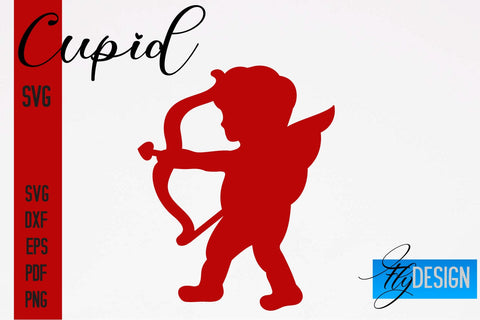 Cupid SVG | Paper Cut SVG | Paper Craft SVG Design SVG Fly Design 