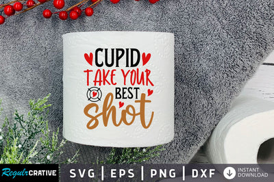 Cupid take your best shot Svg Design SVG Regulrcrative 