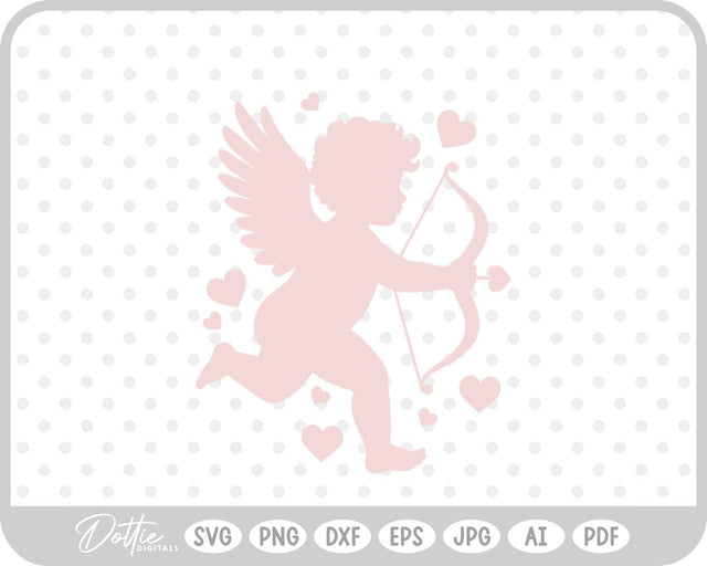 Cupid With Bow And Arrow SVG DottieDigitals 