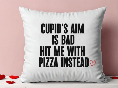 Cupid's Aim Is Bad, Hit Me With A Pizza Instead Funny Valentine SVG PNG DXF EPS SVG So_Fontsy_VIP 