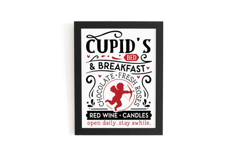 Cupids bed & breakfast chocolate fresh SVG design SVG Regulrcrative 