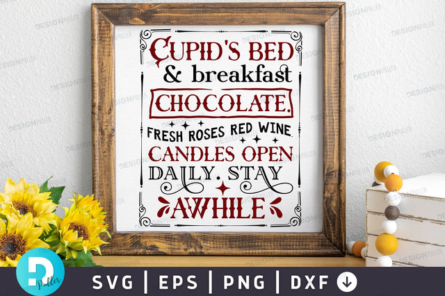 Cupids bed & breakfast Svg Design SVG Regulrcrative 