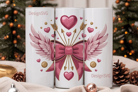 Cupid's Bow 20oz Tumbler Wrap Sublimation DesignSVG 