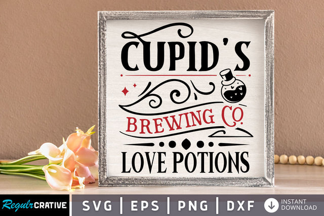 Cupids brewing co love potions SVG design SVG Regulrcrative 