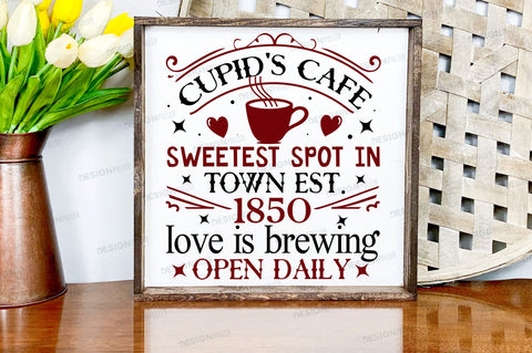 Cupids cafe sweetest Svg Design SVG Regulrcrative 