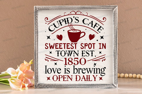 Cupids cafe sweetest Svg Design SVG Regulrcrative 