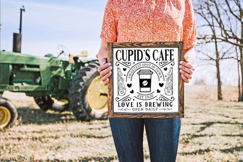Cupid's Cafe | Valentine Farmhouse SVG SVG CraftLabSVG 