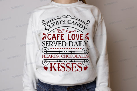 Cupids candy cafe love served Svg Design SVG Regulrcrative 
