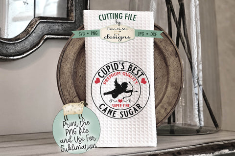 Cupids Cane Sugar SVG - Cupids Cane Sugar PNG Design to use for Sublimation SVG Ewe-N-Me Designs 