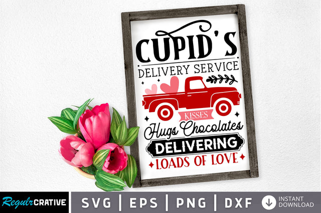 Cupids delivery service kisses hug SVG design SVG Regulrcrative 