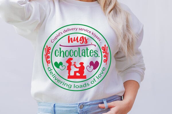 Cupids delivery service kisses hugs chocolates delivering loads of love SVG Angelina750 
