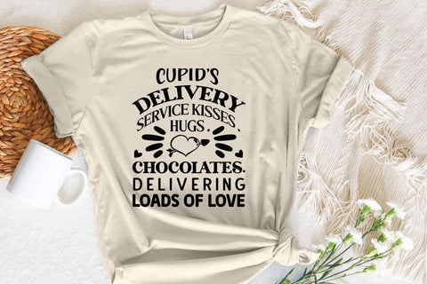 Cupids delivery service kisses hugs chocolates delivering loads of love SVG Angelina750 