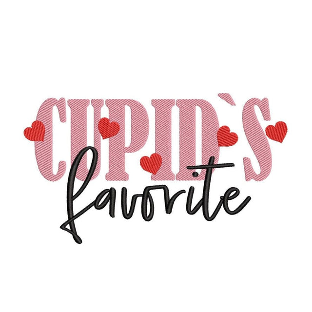 Cupid's Favorite Embroidery Design, 4 sizes, Instant Download Embroidery/Applique DESIGNS Nino Nadaraia 