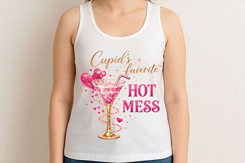 Cupid’s Favorite Hot Mess PNG | Funny Valentine Sublimation Design SVG BillahCrafts 