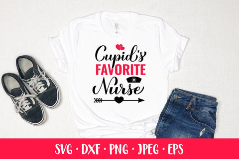 Cupid’s favorite nurse SVG. Nurses quote. Valentines Day SVG LaBelezoka 
