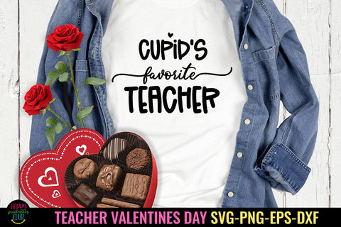 Cupid's Favorite Teacher I Valentines Day Teacher Shirt SVG SVG Happy Printables Club 