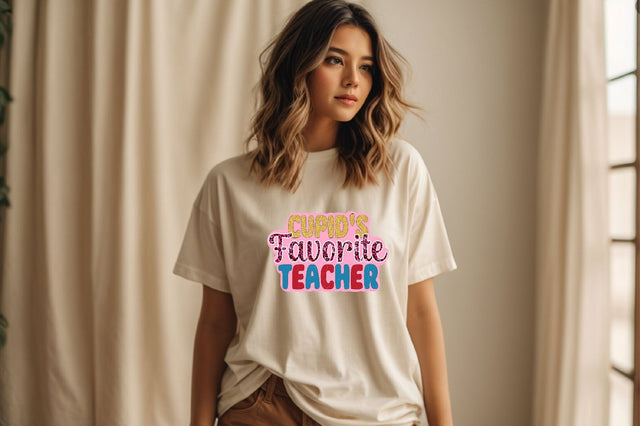 Cupid's Favorite Teacher Sublimation SVGArt 