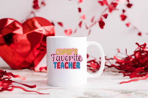 Cupid's Favorite Teacher Sublimation SVGArt 