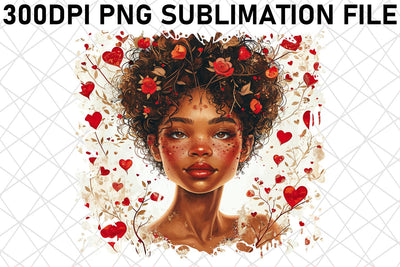 Cupid's Romantic Reverie: Watercolor Sublimation Sublimation afrosvg 