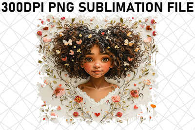 Cupid's Romantic Reverie: Watercolor Sublimation Sublimation afrosvg 