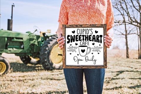 Cupid's Sweatheart Cafe - Farmhouse Valentine SVG SVG CraftLabSVG 