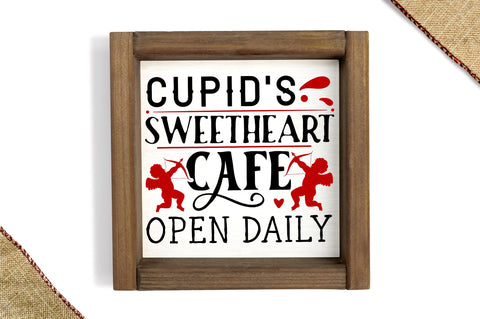 Cupids sweetheart cafe open daily SVG design SVG Regulrcrative 