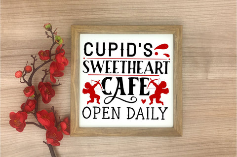 Cupids sweetheart cafe open daily SVG design SVG Regulrcrative 