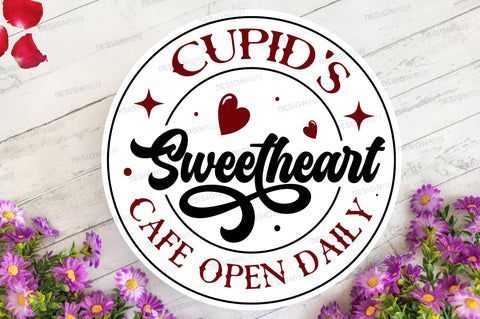 Cupids sweetheart cafe open Svg Design SVG Regulrcrative 