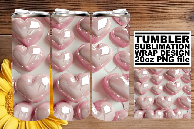 Cupid's Touch: Sublimation Tumbler Wrap - 20oz Sublimation afrosvg 