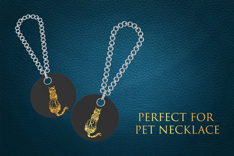 Curious Cat Mandala Monogram Font Dm Letter Studio 