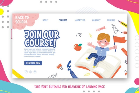 Curious Sugar - A Charming Display Font Font Mozzatype 