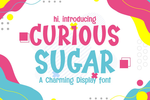 Curious Sugar - A Charming Display Font Font Mozzatype 