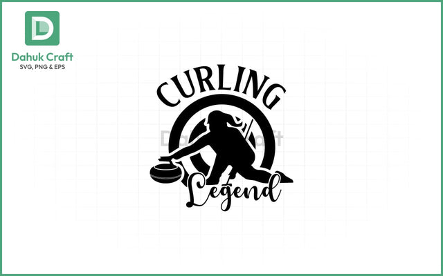 Curling Legend SVG – Elegant Style Curling Legend SVG PNG & EPS V38 SVG dahukdesign 