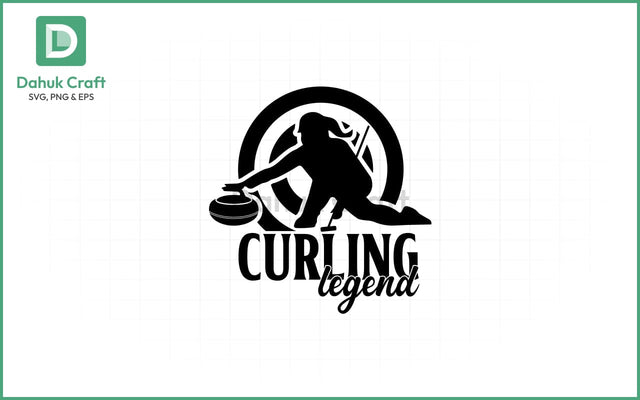 Curling Legend SVG – Elegant Style Curling Legend SVG PNG & EPS V39 SVG dahukdesign 