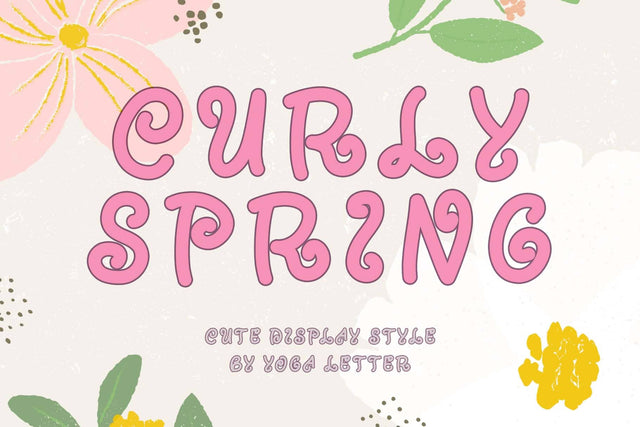 Curly Spring Font Prasetya Letter 