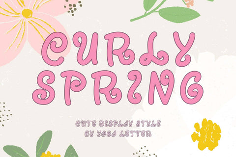 Curly Spring Font Prasetya Letter 