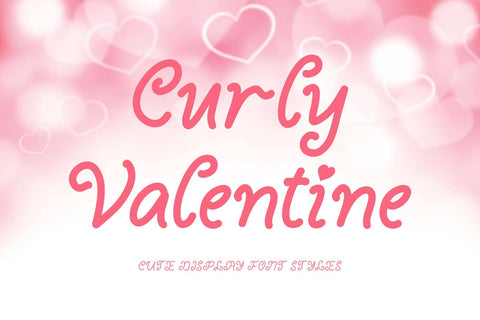 Curly Valentine Font Prasetya Letter 