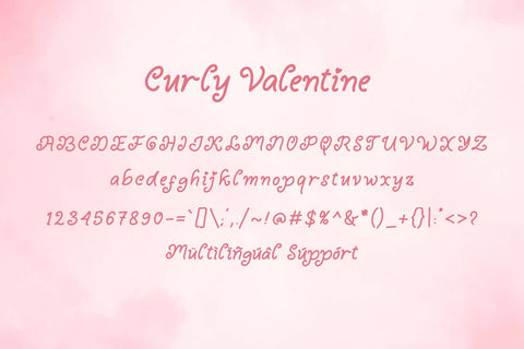 Curly Valentine Font Prasetya Letter 