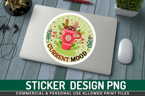 Current mood Sticker Design Sublimation Regulrcrative 
