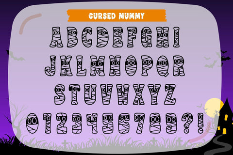 Cursed Mummy - Halloween Display Font Font AnningArts Design 