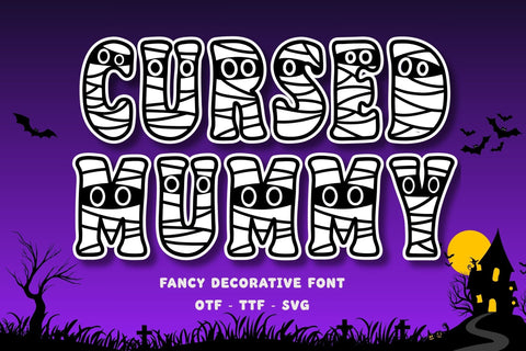 Cursed Mummy - Halloween Display Font Font AnningArts Design 