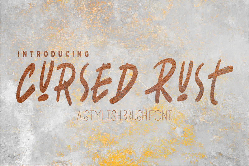Cursed Rust Font Dm Letter Studio 