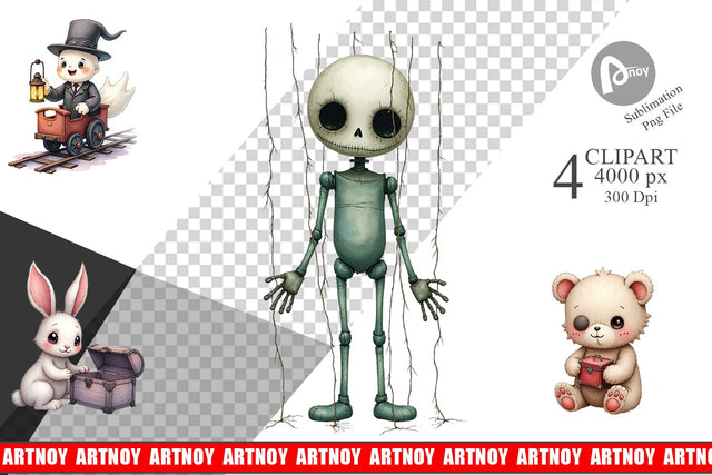 Cursed Toybox Clipart Sublimation artnoy 