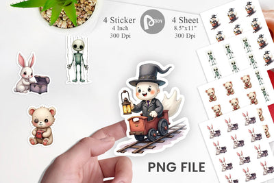 Cursed Toybox Sticker Sublimation artnoy 