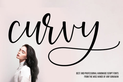 Curvy Night Font Studio Natural Ink 