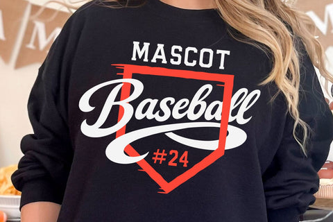 Custom Baseball SVG, Mascot and player number Svg SVG DesignDestine 